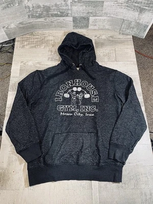 Iron House Gimnasio Iowa Culturismo Levantamiento de Pesas Mujer XL Negro Brillante Sudadera con Capucha Foto 1 de 4