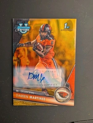 Damien Martinez Gold Lava Auto /50 2023 Bowman Chrome U University - Image 1 of 2