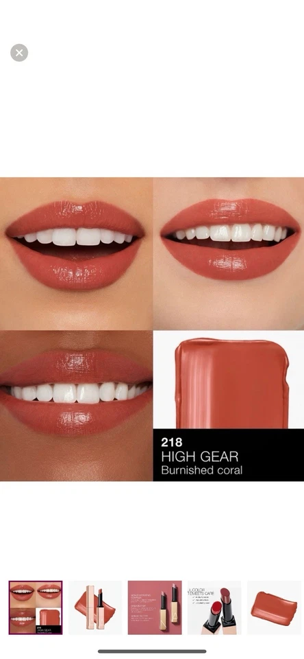 NARS Afterglow Sensual Shine Hydrating Lipstick - HIGH GEAR (coral) NEW IN BOX - Image 1 of 4