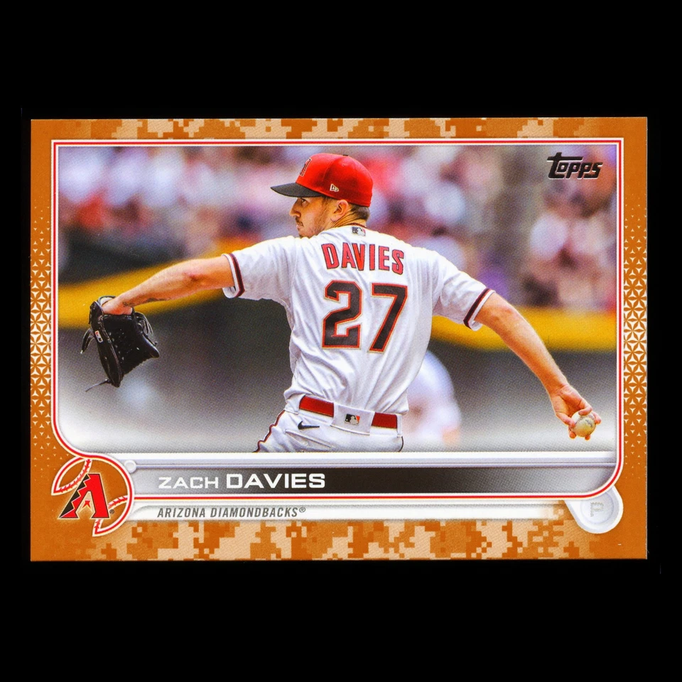 Zach Davies 2022 Topps Update Memorial Day Camo Diamondbacks 07/25 - Image 1 of 3