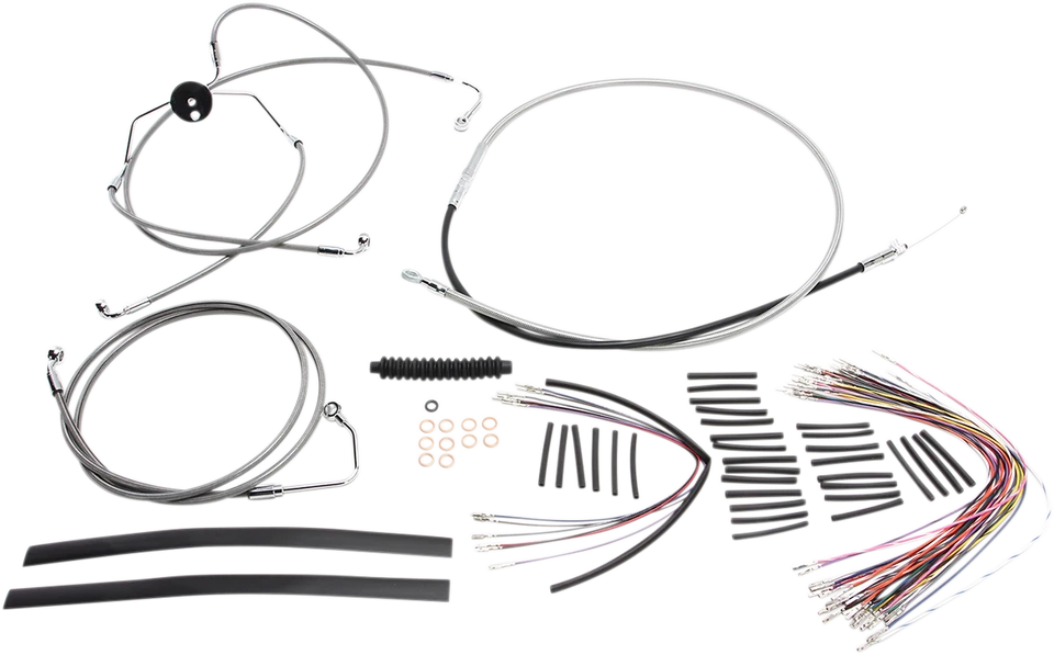 Kit de cables de control FLTRX personalizados para Harley Road Glide XR acero inoxidable 2010-2013 Foto 1 de 1