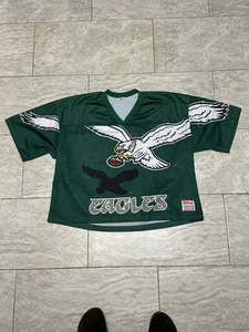 Maglia Philadelphia Eagles anni 90 WILSON mesh AOP Birds 2XL verde kelly NFL vintage - Foto 1 di 6