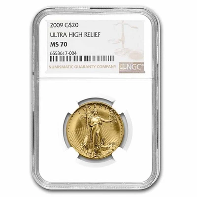2009 Ultra High Relief Gold Double Eagle MS-70 NGC - Image 1 of 3