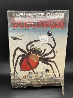 Cosmi Spider Invasion Game Atari 400, 800, Commodore Vic 20, TI 99 4/A - Image 1 of 4