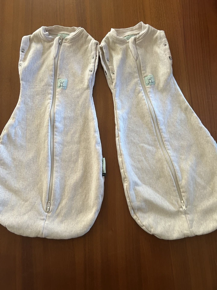 Лот из 2 Ergo мешок сна мешок Sz 0000 новорожденного серый 1.0 tog  - Изображение 1 из 4