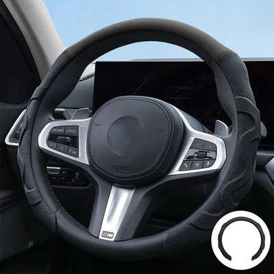 For Honda/Civic/ Accord Leather Car Steering Wheel Cover Anti slip Accessories - Image 1 of 4