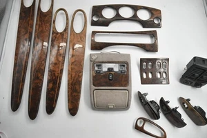 JAGUAR XJ8 X308 DAIMLER BURR WALNUT WOOD SET VENEER FASCIA DASH CAPPING SWB - Picture 1 of 19