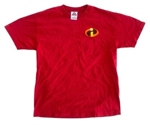 The Incredibles Shirt Men's Large Pixar Disney Movie Promo Graphic Double Sided - Picture 1 of 4