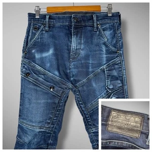 G Star RAW Jeans Mens 30x32 Blue AirBlaze 3D Skinny Leg Super Stretch Denim - Picture 1 of 16