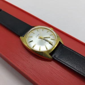 Vintage Liga Antimagnetic 17 Jewel Swiss Wristwatch Stainless Steel Back Unworn - Picture 1 of 19
