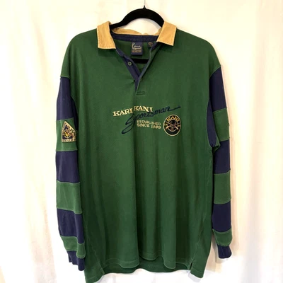 Винтажная футболка Karl Kani Sportsman в стиле регби XXL Academia для охоты на открытом воздухе опрятная - Изображение 1 из 4