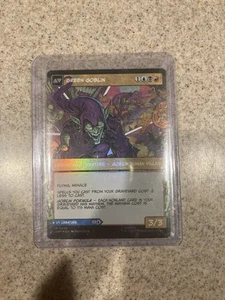1 x Norman Osborn // Green Goblin - Foil - Borderless - Marvel's Spider-Man - NM - Picture 1 of 2