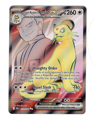 Team Rocket's Persian ex 219/182 Sv10: Destined Rivals Holo - Image 1 of 2
