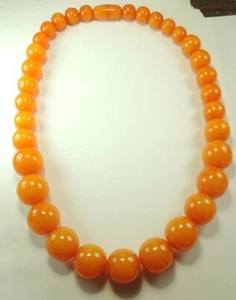 Nepal Ethnic Tribal Graduated Long Statement Resin Necklace - Picture 1 of 1