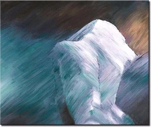STUDY OF FORM - Beautiful Nude Art Oil Painting on Canvas - Private Collection - Bild 1 von 3