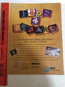 1996 AT&T 1 800 Reward Print Ad Advertisement pa15 - Bild 1 von 2
