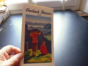 Dépliant pub Guide plan Station ski alpinisme Oberland Bernois Suisse 1940 - Imagen 1 de 9