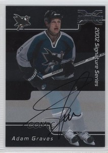 2002-03 ITG Be A Player Signature Series 2001-02 Buybacks Adam Graves #168 Auto