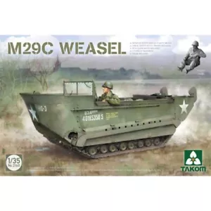 Takom 1/35 Scale US WWII M29C Weasel Light Amphibious Tracked Vehicle Model Kit - Picture 1 of 1