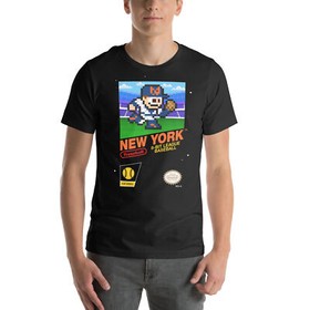 New York Mets NY Baseball Team Jersey 8-bit Nintendo NES Retro Vintage T-Shirt