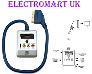 BTECH BT929 SCART PHONO S VIDEO (SVHS) ADAPTOR INPUT SELECTOR SWITCH BOX - Picture 1 of 1