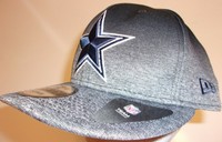 New Era 9Fifty Dallas Cowboys NFL Football Cap Hat Snap Back Shadow Fade black