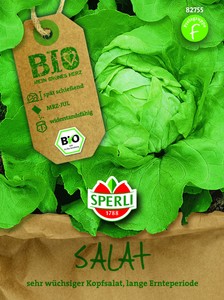 BIO Salat 'Suzan' - Lactuca sativa, Kopfsalat Samen, 82755