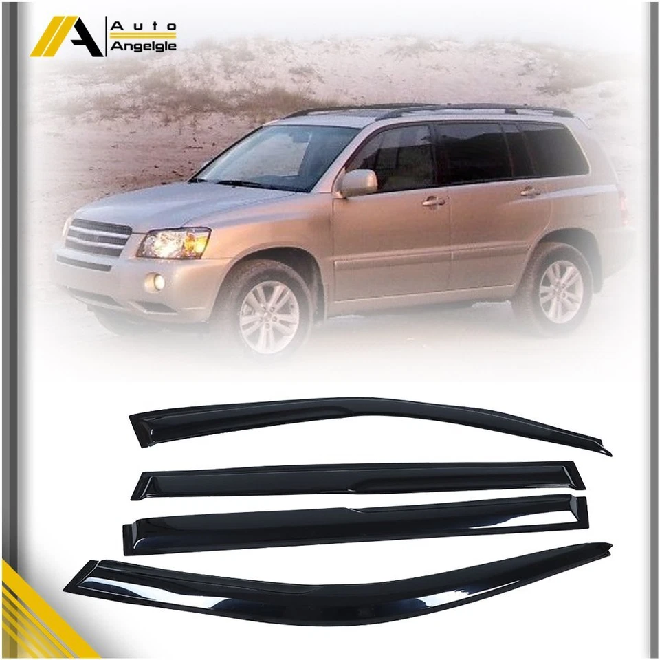 For 2001-2007 Toyota Highlander Window Visor Sun Rain Guard Wind Shade Deflector Foto 1 de 4