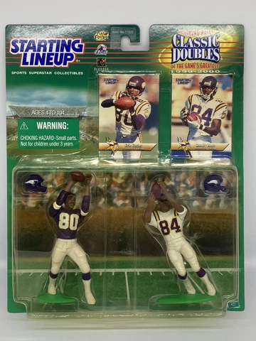NFL Cris Carter and Randy Moss (Minnesota Vikings) Starting Lineup NEW Cover
