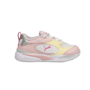 Puma RsFast Limits Shiny Ac Slip On  Toddler Girls Pink, White Sneakers Casual S - Picture 1 of 6