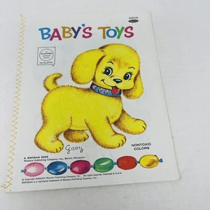 Baby’s Toys Cloth Playpen Picture Book Whitman 1966 - Picture 1 of 7