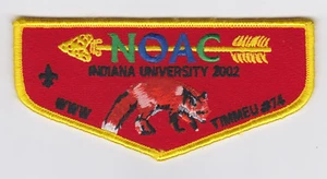 USA BOY SCOUTS OF AMERICA - BSA OA TIMMEU LODGE 74 NOAC 2002 SCOUT FLAP PATCH - Picture 1 of 2
