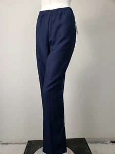 KAREN SCOTT Classic Pants Pull On Comfort Waist Poly Twill Navy sz 1X Short NWT - Picture 1 of 2