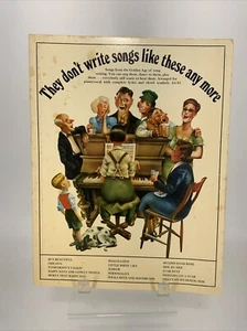 They Don't Write Songs Like These Any More, Piano/vocals. 1975 Song Book - Picture 1 of 9