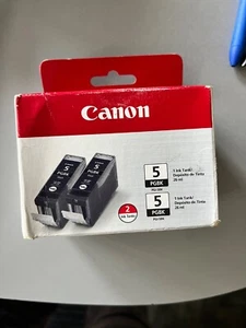 2 Stück NEU Original Canon OEM PGBK 5 schwarze Tintenpatronen versiegelte Verpackung * kostenloser Versand * - Bild 1 von 3