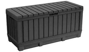 Keter Kentwood 350L Outdoor Garden Storage Box - Grey - Picture 1 of 8