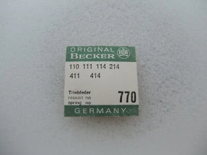 Aufzugfeder für HB Becker, 110, 111, 114, 214, 411, 414, mainspring, part 770 - Picture 1 of 2