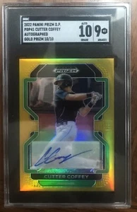 Cutter Coffey 2022 Panini Prizm Draft Auto Gold Prizm Autograph 10/10 - Picture 1 of 2