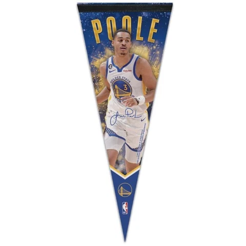 JORDAN POOLE GOLDEN STATE WARRIORS PREMIUM QUALITY PENNANT 12"X30" BANNER Cover