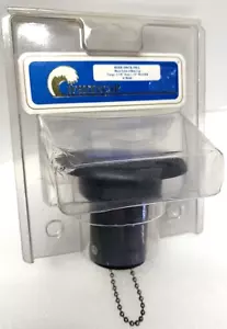 WHITECAP Hose Deck Fill 1-1/2" Water 3 3/8" Flange Black Nylon Blue Cap S-7016C - Picture 1 of 6