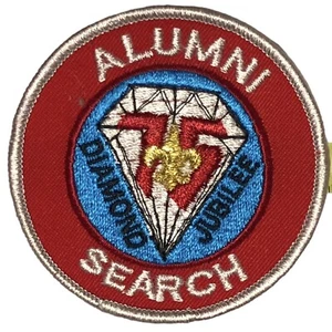 BSA 75 Diamond Jubilee Alumni Search Award Boy Scouts 3”Patch New - Picture 1 of 2