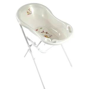Baby Badewanne 84 cm Disney Winnie Pooh perl weiß + Badewannenständer - Bild 1 von 8