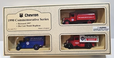 Chevron 1990 Commemorative Series- 3 Cars In Pack NEW. - Image 1 of 4
