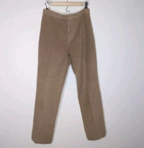 Vtg Krizia Top 100% Camel Hair Italian Tan Women Dress Pants Measures 30x30 - Picture 1 of 9