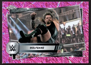 2025 Topps Chrome WWE Pink Shimmer Refractors #178 Wolfgang - Picture 1 of 2