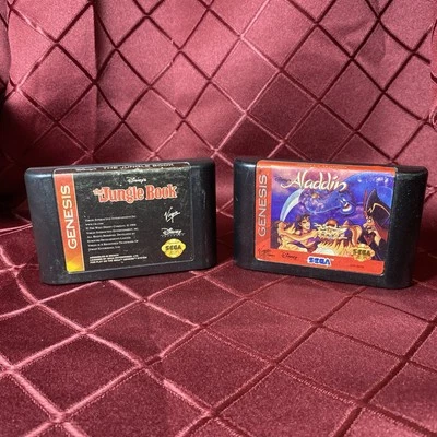 Sega Genesis Bundle - The Jungle Book, Aladdin - Image 1 of 4