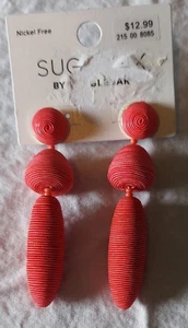 Sugarfix By Baublebar Pink Drop Earrings 3 Inches Long NWT! - Picture 1 of 3