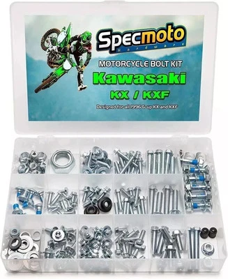 Kit de pernos Kawasaki serie KX/KXF KX65 KX80 KX85 KX100 KX125 KX250 KX250F KX450F Foto 1 de 4