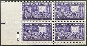 U.S. Scott #926, Plate Block of 4, 50th Anniversary of Motion Pictures, VF, MNH - Picture 1 of 2