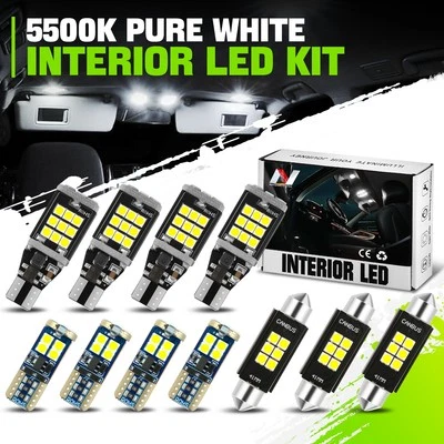 11 светодиодных ламп для подсветки салона Courtesy Dome для Ford F-250-550 Super Duty 11-16 - Изображение 1 из 4